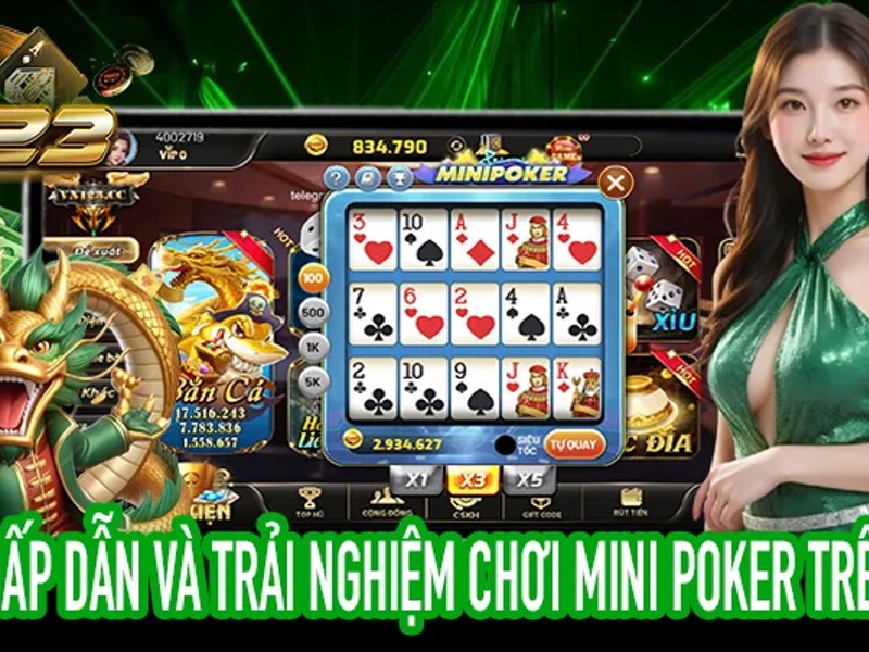 Baccarat trực tuyến với dealer xinh đẹp tại 23wim