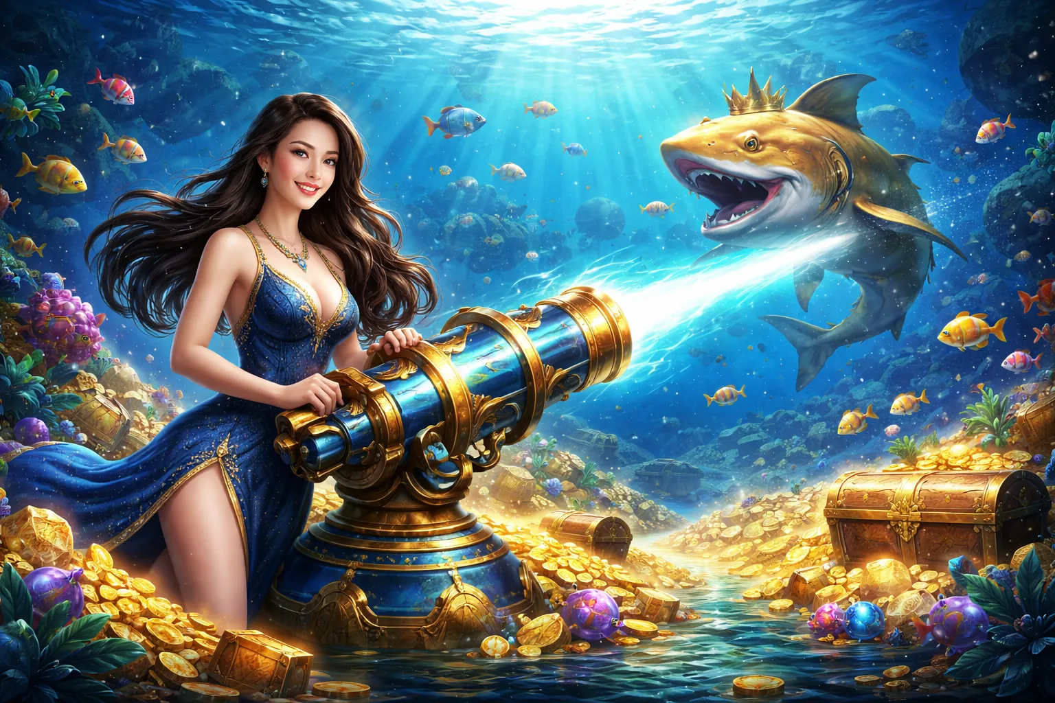 Hình ảnh trò chơi bắn cá với điểm số cao
